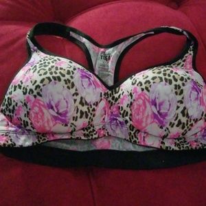 Pink victorias secret yoga bra